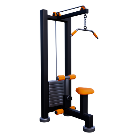 Lat Pull Down  3D Icon