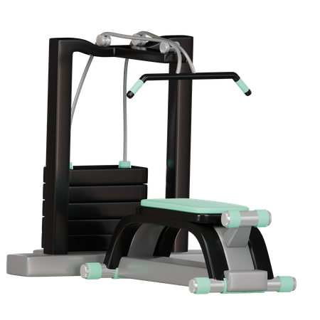 Lat Pull Down  3D Icon