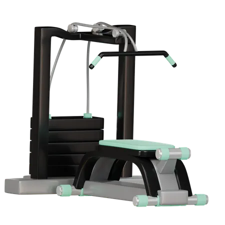 Lat Pull Down  3D Icon