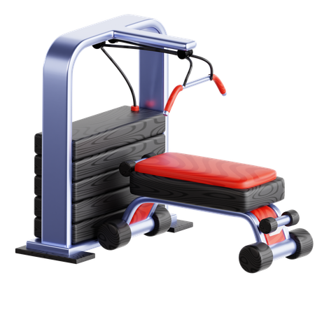 Lat Pull Down  3D Icon