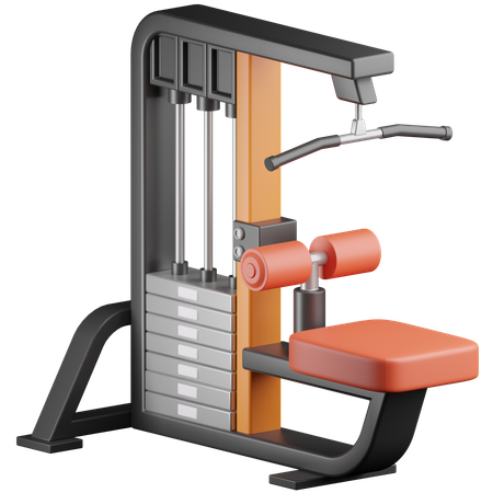 Lat Pull Down  3D Icon