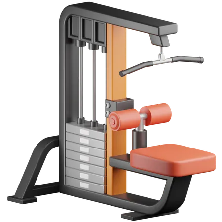 Lat Pull Down  3D Icon