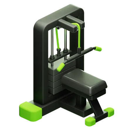 Lat Pulldown Machine  3D Icon