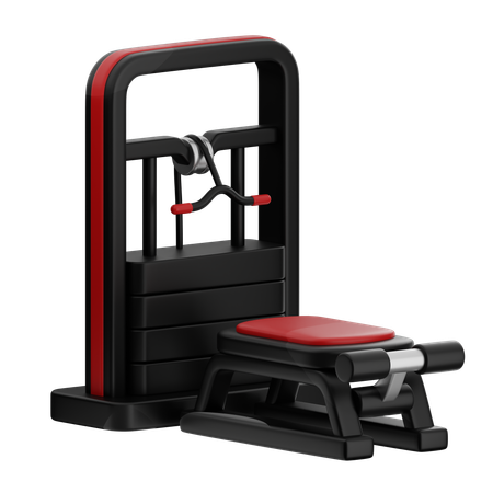 Lat Pulldown Machine  3D Icon