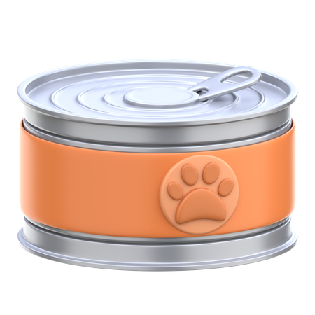 Comida para animais de estimação pode  3D Icon