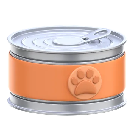 Comida para animais de estimação pode  3D Icon