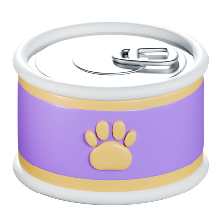 Lata de comida para mascotas  3D Icon