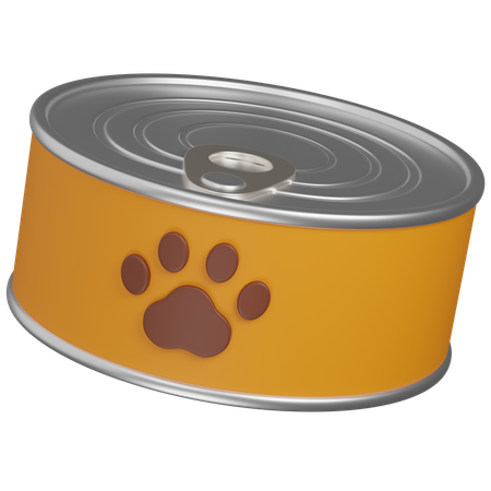 Comida para animais de estimação pode  3D Icon