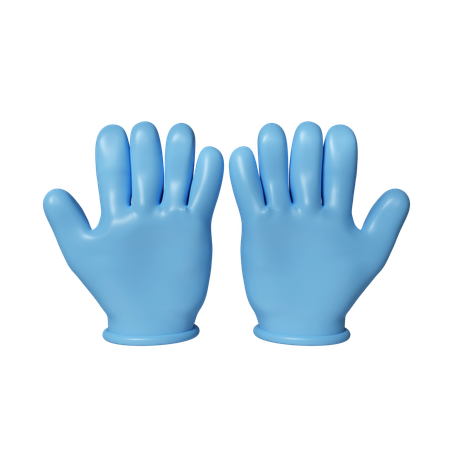 Latex Gloves  3D Icon