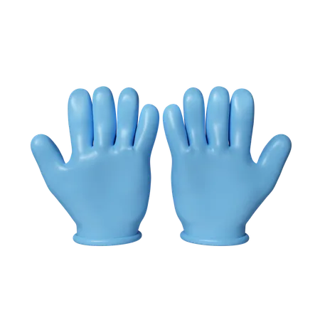 Latex Gloves  3D Icon