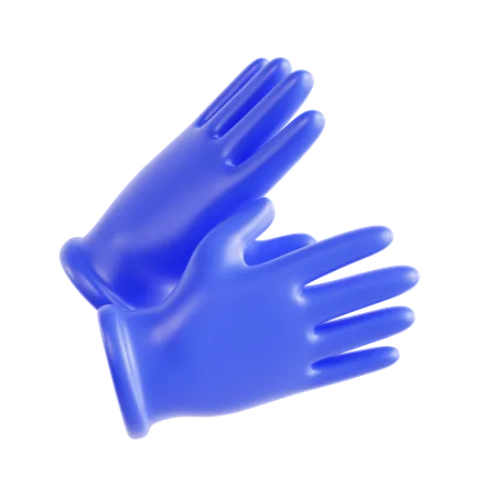 Latex Gloves  3D Icon