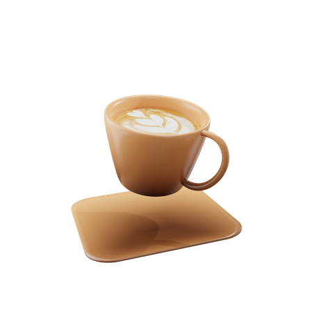 Latte  3D Illustration