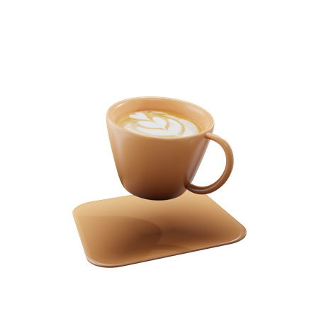 Latte 3D Illustration