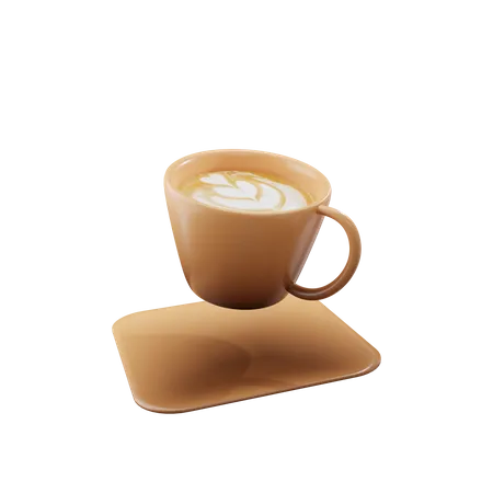 Latte  3D Illustration