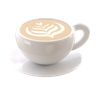 3d coffee cup art logo