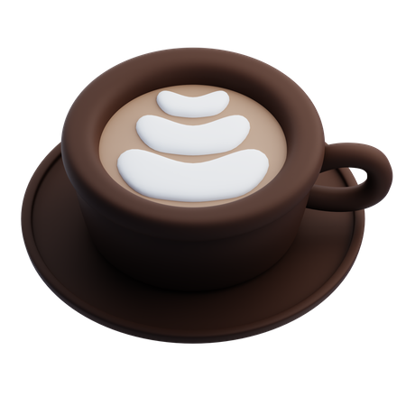 Latte Art  3D Icon