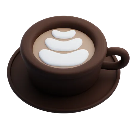 Latte Art  3D Icon