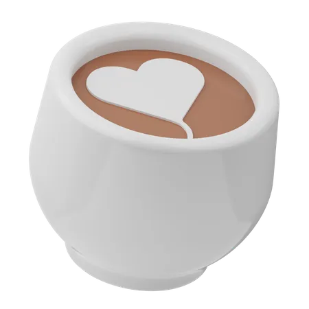 Latte Art  3D Icon