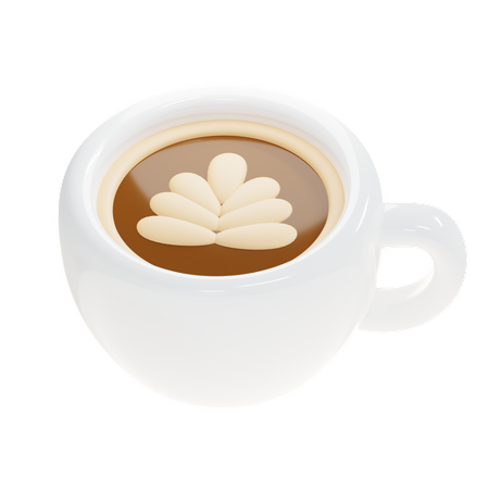 Latte Art  3D Icon