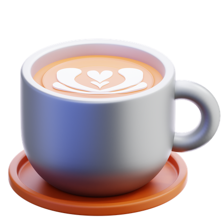Latte Art  3D Icon