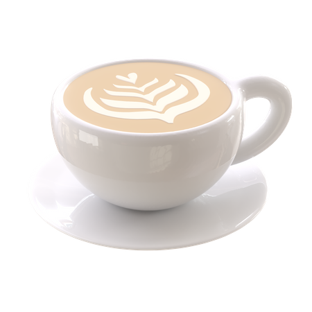 Latte Art  3D Icon