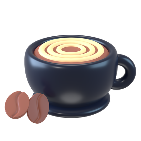Latte Art  3D Icon