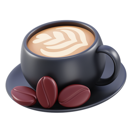 Latte Coffee  3D Icon