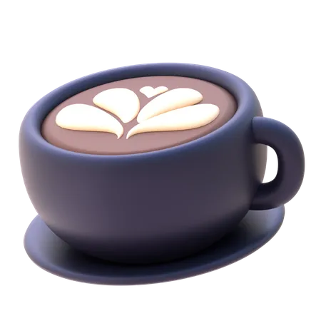 Latte Coffee  3D Icon