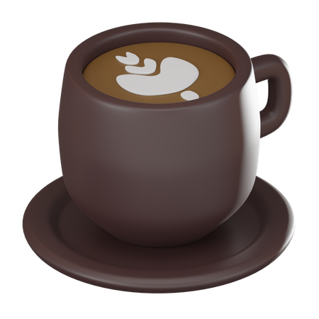Latte Coffee Mug  3D Icon