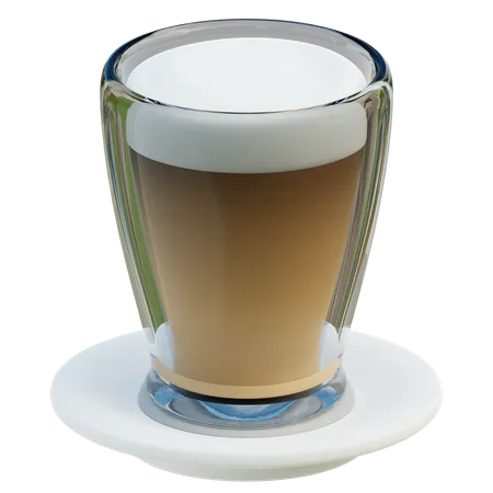 Latte Glass  3D Icon