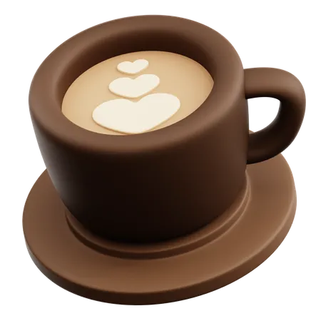 Latte Kaffee  3D Icon