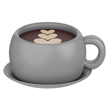 Latte Kaffee  3D Icon