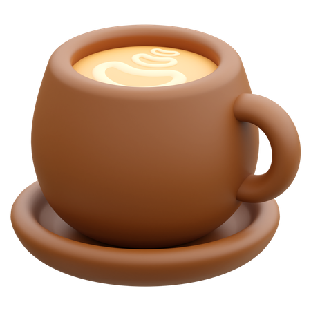 Latte Kaffee  3D Icon