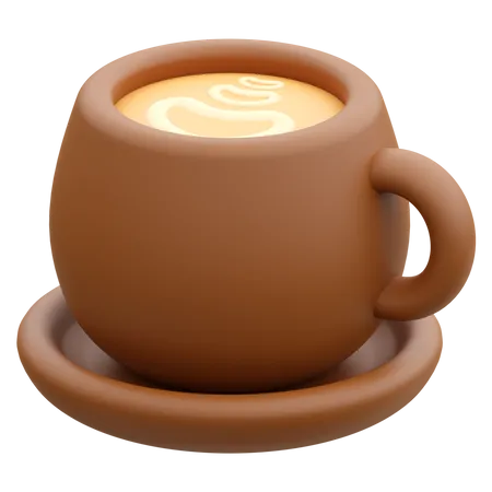 Latte Kaffee  3D Icon