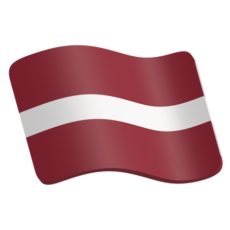 Latvia  3D Icon