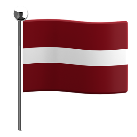 Latvia  3D Icon