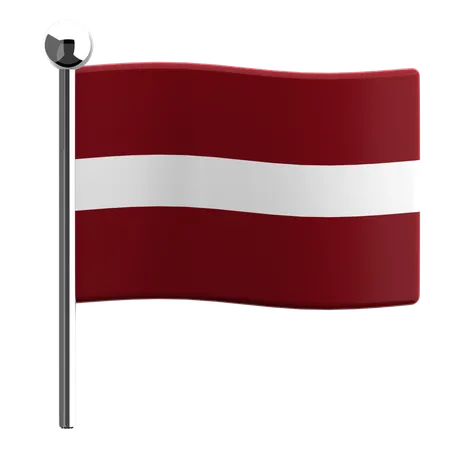 Latvia  3D Icon