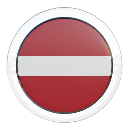 Latvia Flag  3D Icon