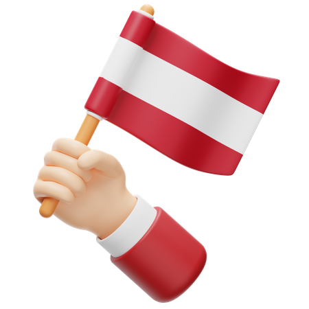 Latvia Flag  3D Icon