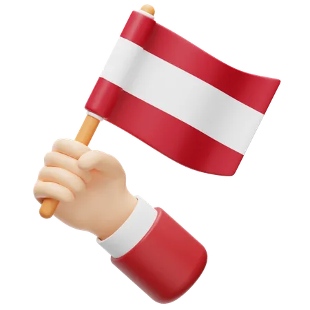 Latvia Flag  3D Icon