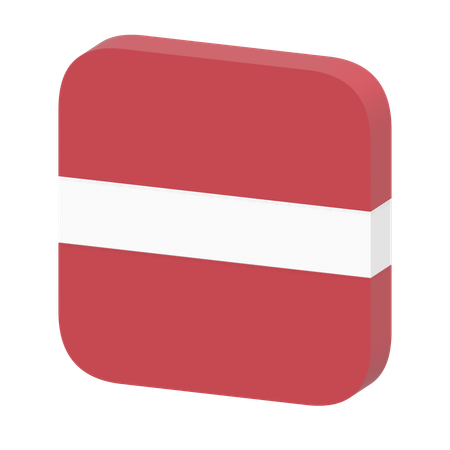 Latvia Flag  3D Icon