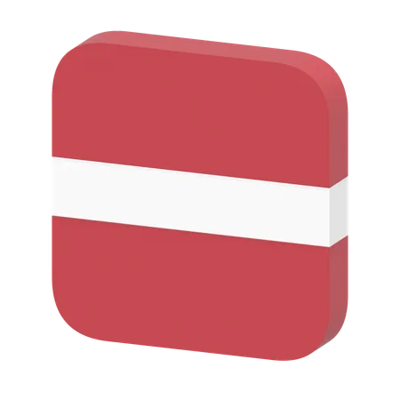 Latvia Flag  3D Icon