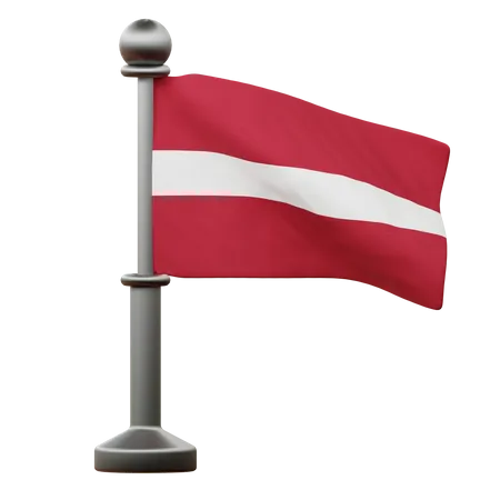 Latvia Flag  3D Icon