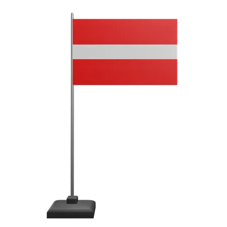 Latvia Flag  3D Icon