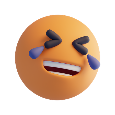 웃다  3D Icon
