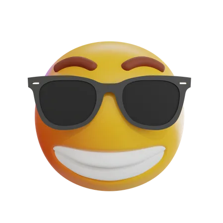Laugh Cool Emoji  3D Icon