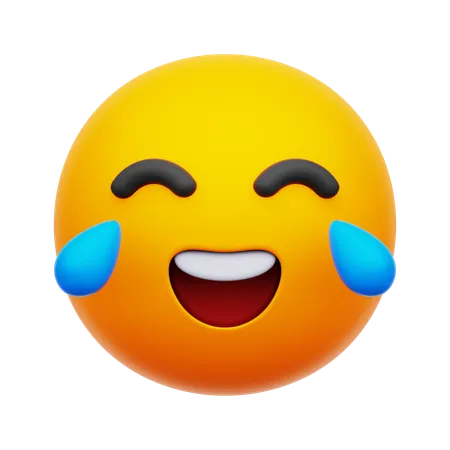 Laugh Emoji  3D Icon