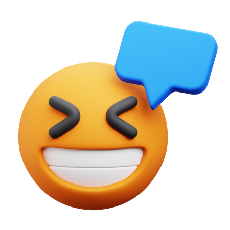 Laugh Emoji  3D Icon