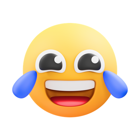 Laugh emoji  3D Icon