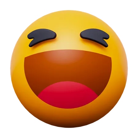 Laugh Emoji  3D Icon